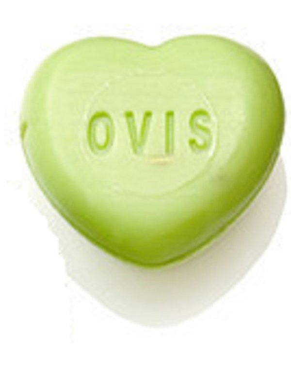 Ovis-Seife Herz klein Eisenkraut 4 cm 20 g