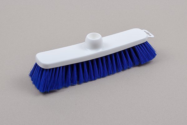 Hygiene-Besen, 28 cm, gewölbt, PBT-Bestückung, blau , weich, 0,25