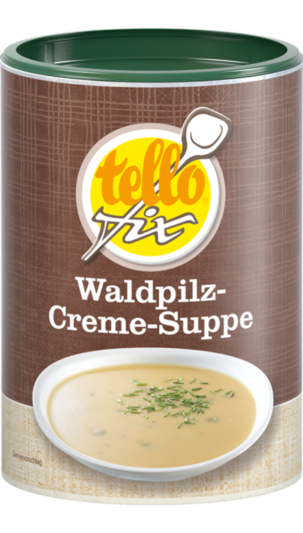 tellofix Waldpilz-Creme-Suppe 500 g / 5,5 L